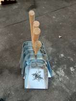 Handle large garbage bucket super strong thick dustpan zinc iron garbage shovel household bucket