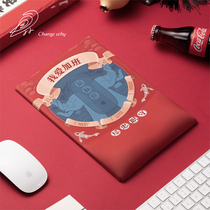 National tide silicone mouse pad Wrist protector Chinese style hundred names memory cotton keyboard hand holder palm holder Creative office hand pillow Wrist pad Soft rubber pad Computer game inspirational slogan 3D mouse pad