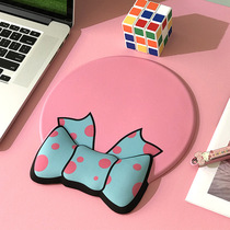 Creative bow mouse pad Wrist support 3d memory cotton hand holder Cute cartoon girl ins wind office comfortable wrist pad Soft rubber pad Computer game Korean version of the two yuan adorable thing mouse pad