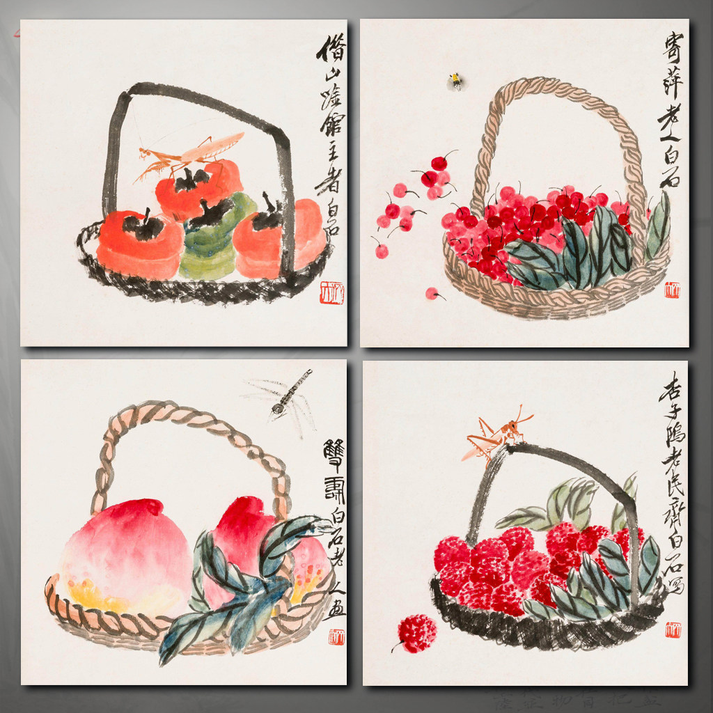 齐白石水墨装饰画-齐白石水墨装饰画促销价格、齐白石水墨装饰画品牌- 淘宝