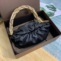 French DUDK brand-name Womens bag Song Hye Qiao same high-end chain cloud bag wrinkled shoulder bag crossbody underarm bag