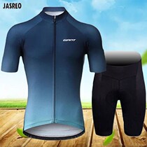 Summer Male Riding Suit Short Sleeve Suit Mountain Road Bike fleet version for body speed dry upper clothes shorts for bigger codes