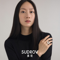 The new product in 2021 niche design simple temperament sterling silver ring reprint pig nose ring female tide