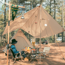 Hanfor outdoor Indian cotton tent canopy A5 small luxury travel camping outdoor waterproof tent