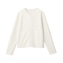 MUJI MUJI Womens Knitted Fleece Zipper Cardigan