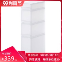 MUJI PP attached wheel storage box 2