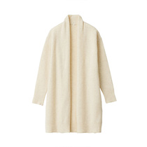 MUJI MUJI women with yak velvet Terry flower wire long cardigan