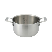 MUJI MUJI stainless steel aluminum whole three-layer steel hand pot