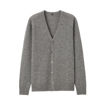 MUJI MUJI mens yak velvet mixed wool cardigan