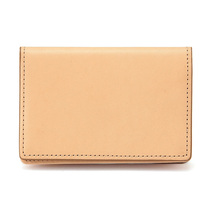MUJI Italian tanned leather card bag