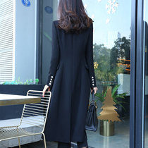Long style windsuit woman extra-long suit jacket new great coat spring autumn and autumn clothing coat blouse cardiovert western suit