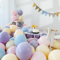 Wedding romantic birthday event scene decoration supplies macaron latex thick balloon wholesale 100