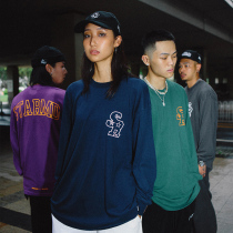 (ChaoWOO Exclusive) STA X RMD SR Fall Guochao Brief Letters Easy round collar Long sleeves T-shirt for men