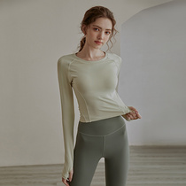 Can Xinya 2021 new mesh yoga dress female professional gym sports long sleeve slim body slim fitness top