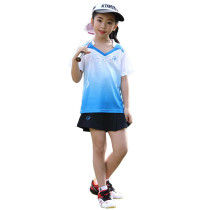 Childrens badminton suit set Boys and girls table tennis suit Quick-drying childrens badminton game sports team uniform