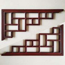 East Yang Wood Carving Ceiling Gun Corner Chinese Style Furnishing Imitation Ancient Carved Flower Diagonal Hollowed-out Decorated Solid Wood Line Floral Corner Flower