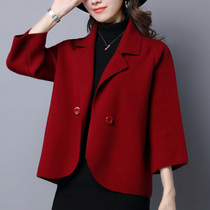 Womens short coat early and autumn 2021 new autumn womens fashion small suit autumn winter coat spring and autumn wild