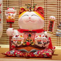 Gitatang fortune cat ornaments opening gifts creative gift shop home cashier ornaments automatic beckoning