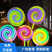 Fluorescent stick party luminous lollipop color luminous bracelet vibrato dance mid-autumn festival lantern fluorescent stick accessories