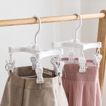 Japan LEC clothes rack Pants rack pants clip windproof drying pants rack drying skirt clip Underwear socks non-slip clip