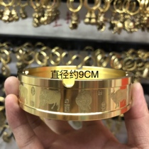 Brass Bamboo toothpick bucket pure copper ashtray mini creative sealed tea can home Net red set personality creativity