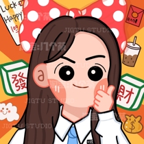 Several tea new q version cute wind cartoon hand-drawn avatar design couple cartoon live photo logo customization