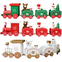 Christmas Train Cake Decoration Pendulum Grass Circle Snowman Seniors Christmas Plugins Sweet Terrace Creative Online Red Dress Costume