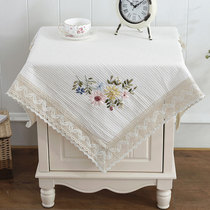 Bedside table cloth bedside table cover TV microwave oven washing machine refrigerator cover tablecloth tea table cloth