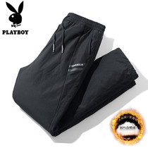 Playboy Down Pants Mens Outerwear 2021 New Winter Fashion Warm Cold Pants Thickened Duck Down Pants