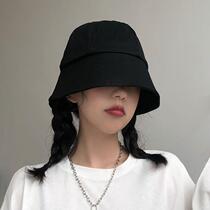 Fisherman Hat Woman Spring Summer Korean Version Casual Pure Color 100 Hitch Sun Hat Sunhat Hood Shelter Hat Tide Bucket Cap