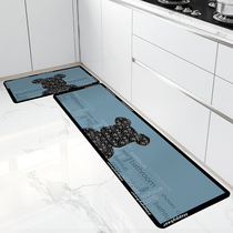 Kitchen mat new 2022 wash-free erasable carpet oil-proof waterproof non-slip absorbent foot mat dirt-resistant soft diatom mud