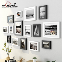 Modern minimalist photo wall decoration frame wall non-hole set combination Nordic living room dining photo frame hanging wall stickers