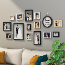 Living room photo wall decoration background made of photo frame wall non-perforated personality washing photo wall stickers creative hanging wall combination