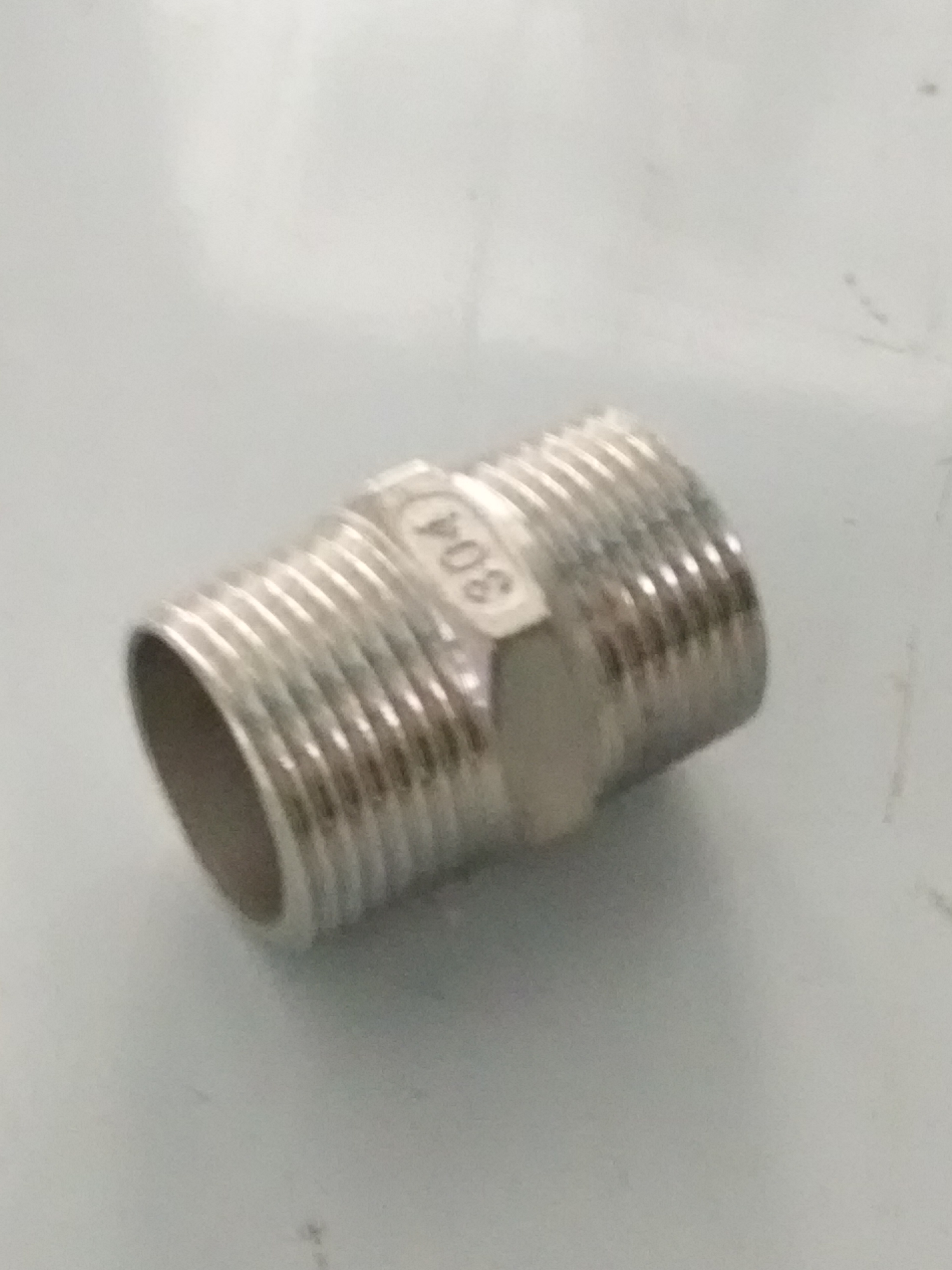 304 hexagonal outer wire stainless steel fine cast hexagonal outer wire inner connector double-head to wire DN6 8 10 15-4 inch