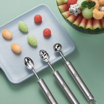 Fruit dug digging fruit ball spoon set 304 stainless steel watermelon carving knife Caterpillar platter tool