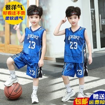 Boy Summer Basketball Suit Children Vest Training Suit Cosby Boy Summer Clothing Sports Speed Dry Short Sleeve Clothes