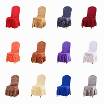 Set to do hotel Chair Sleeve Hotel Conjoined Chair Stool set Wedding Banquet Chair Cover Table seat cover Sub-direct