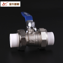 Double slipknot copper ball valve PPR valve All copper ball valve