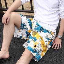 Beach pants boys shorts swimming pants mens loose casual shorts sports pants mens five pants mens big pants beach pants