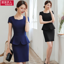 Professional suit suit female summer fashion temperament goddess Fan formal jewelry store beauty salon work clothes set skirt thin