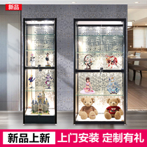 LEGO display cabinet Gift toy shelf dustproof household transparent glass display cabinet Hand-made animation model display cabinet