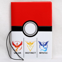 Japanese cartoon elixir ball passport clip bright multi-function ticket protective cover creative portable simple ID package