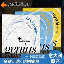 Italian Gallistrings Gali classical guitar string nylon string set string low medium and high tension GR20