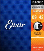 American Elixir 12002 electric guitar string coated string NANOWEB 09-42