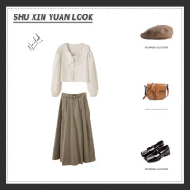 Early spring 2022 new big code womens clothing dress and two suit Korean teas gentle blouses dresses wear a hitch