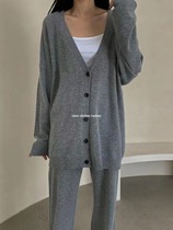 class Korea direct mail 0831 oneweek by doris Korean 2021 autumn cardigan pants suit