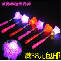 Rice light flash stick concert light stick Star Star stick heart shape light glow Rose light stick