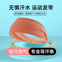  Fitness equipment Yoga hairband Jogging sweat-absorbing belt Silicone non-slip antiperspirant headband sports headband