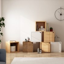 Free combination plaid cabinet minimalist modern bookcase shelves glass lockers storage cabinets floor small bookshelves Handmade