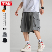  Fat Japanese tooling shorts mens large size loose casual all-match pants tide brand summer handsome beach five-point pants